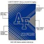 air force falcons diagonal stripes blue blanket new arrival