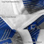 air force falcons diagonal stripes blue blanket premium grade