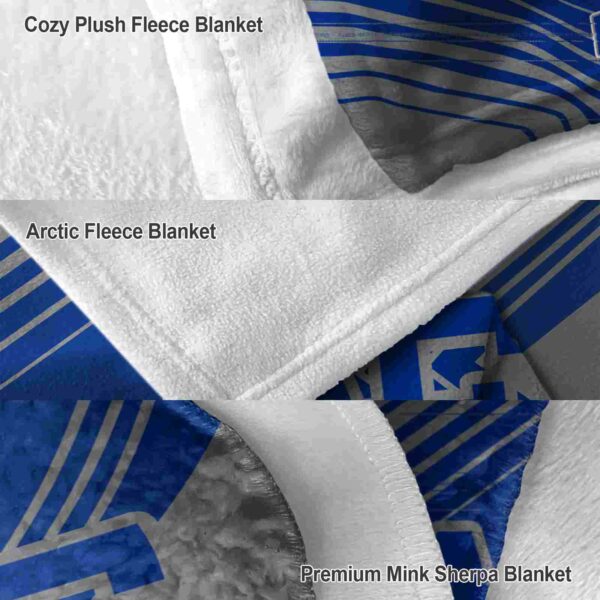 air force falcons diagonal stripes blue blanket premium grade