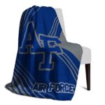 air force falcons diagonal stripes blue blanket top rated