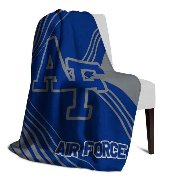 air force falcons diagonal stripes blue blanket top rated
