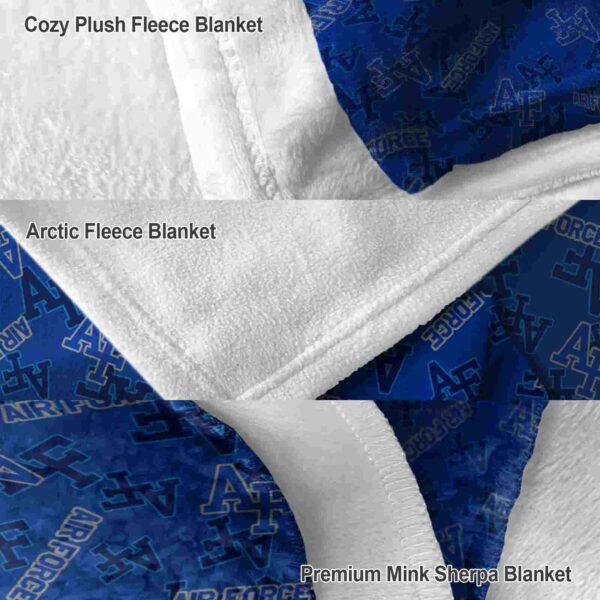 air force falcons diehard fans blue blanket premium grade