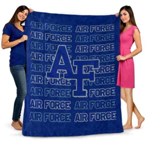 air force falcons fan pride blue blanket fashion forward