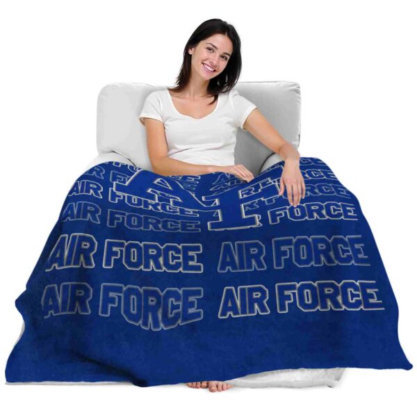 air force falcons fan pride blue blanket latest model