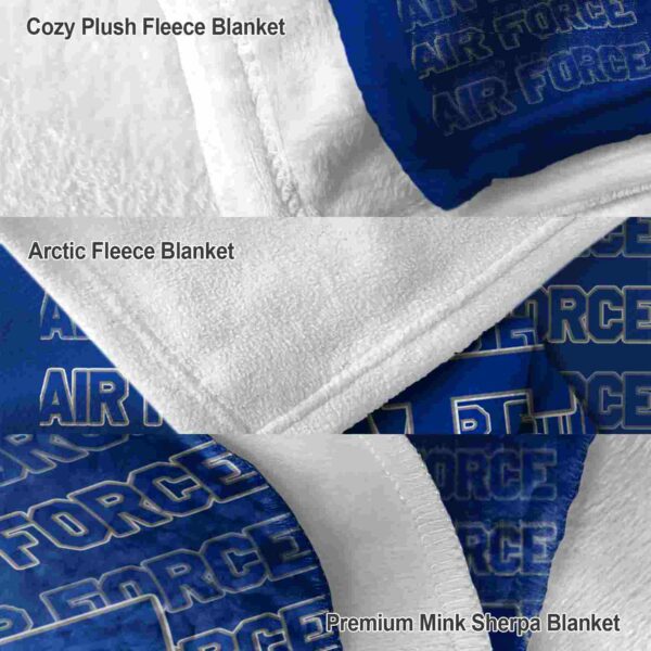 air force falcons fan pride blue blanket premium grade