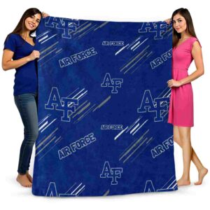 air force falcons fan spirit blue blanket fashion forward