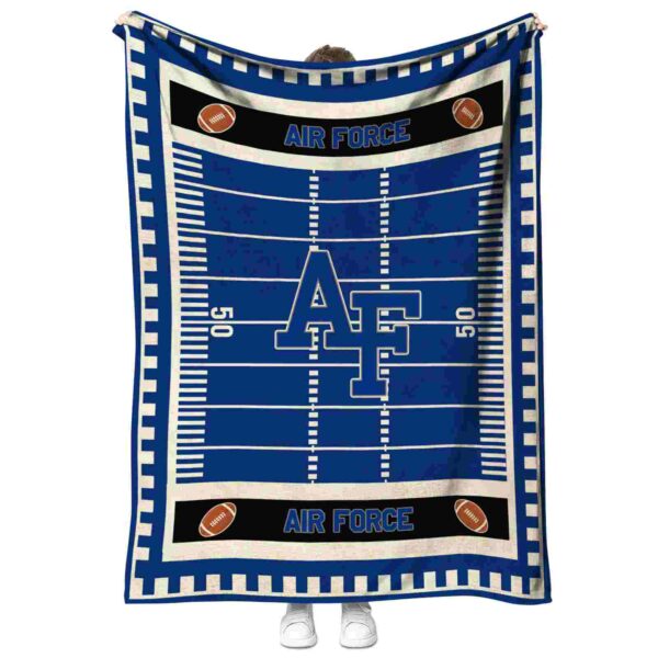 air force falcons football field blue blanket best selling