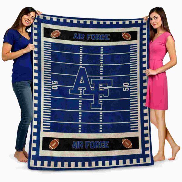 air force falcons football field blue blanket fashion forward