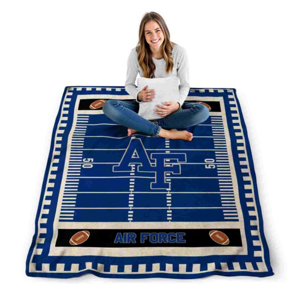 air force falcons football field blue blanket high quality