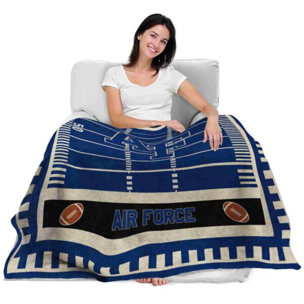 air force falcons football field blue blanket latest model