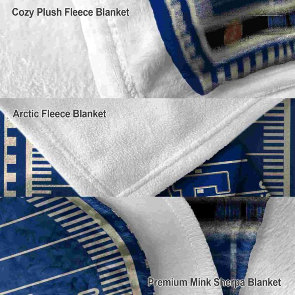 air force falcons football field blue blanket premium grade