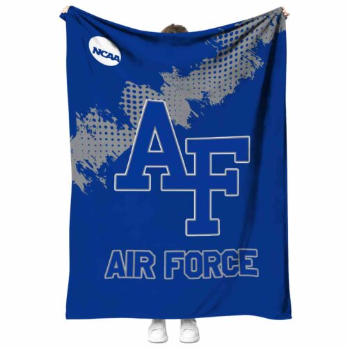 air force falcons grunge texture blue blanket best selling