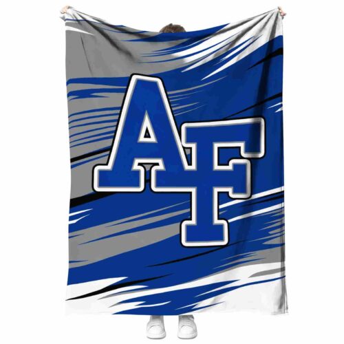 air force falcons paint streaks blue white blanket best selling