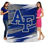air force falcons paint streaks blue white blanket fashion forward