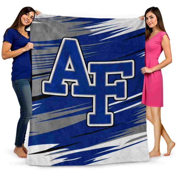 air force falcons paint streaks blue white blanket fashion forward