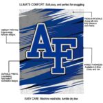 air force falcons paint streaks blue white blanket new arrival