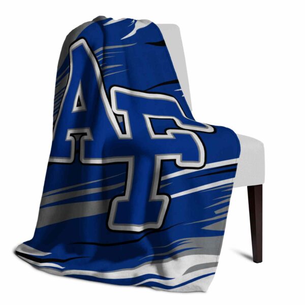 air force falcons paint streaks blue white blanket top rated