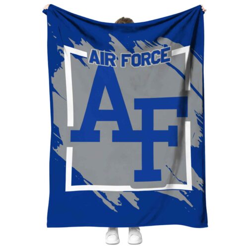 air force falcons splatter effect blue blanket best selling