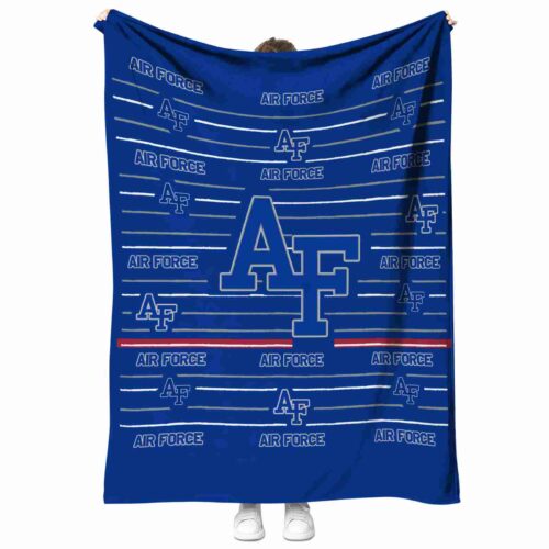 air force falcons striped pattern blue blanket best selling