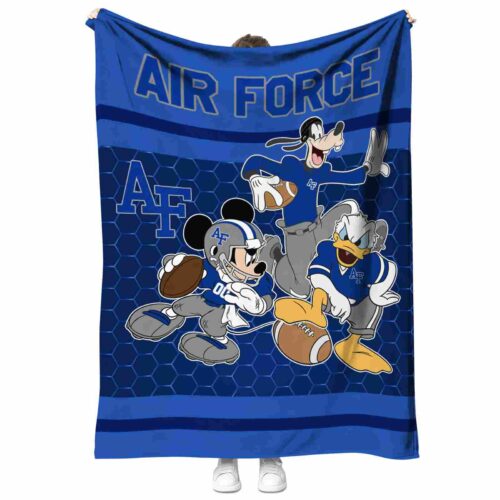 air force falcons three musketeers blue blanket best selling