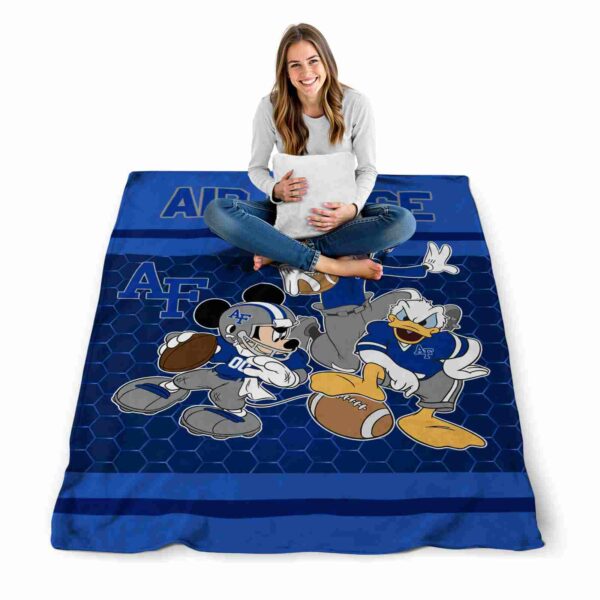 air force falcons three musketeers blue blanket high quality