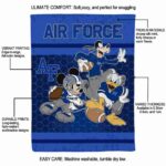 air force falcons three musketeers blue blanket new arrival