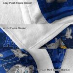 air force falcons three musketeers blue blanket premium grade
