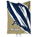 akron zips brushstrokes blue white blanket best selling