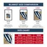akron zips brushstrokes blue white blanket best selling