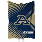 akron zips diagonal stripes blue blanket best selling