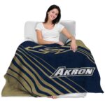 akron zips diagonal stripes blue blanket best selling