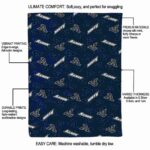 akron zips diehard fans blue blanket best selling