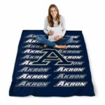 akron zips fan pride blue blanket high quality