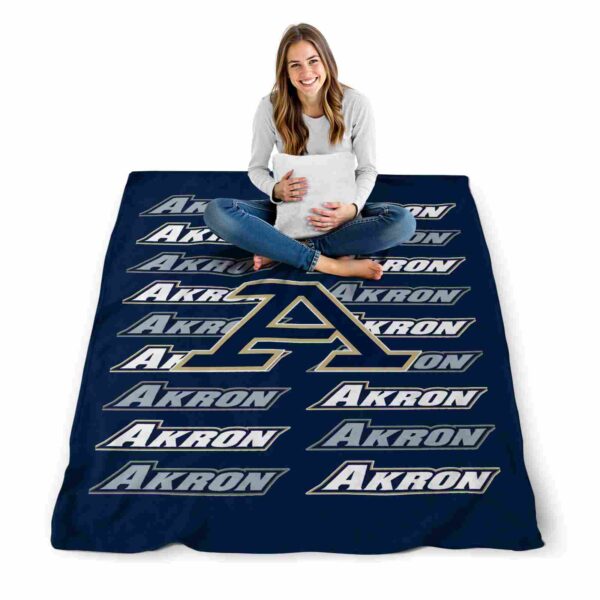 akron zips fan pride blue blanket high quality