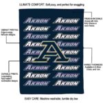 akron zips fan pride blue blanket new arrival