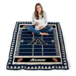 akron zips football field blue blanket best selling