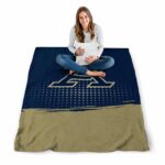 akron zips gradient dots blue blanket high quality