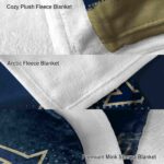 akron zips gradient dots blue blanket premium grade