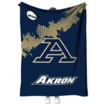 akron zips grunge texture blue blanket best selling