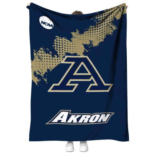 akron zips grunge texture blue blanket best selling