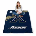 akron zips grunge texture blue blanket best selling
