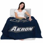akron zips grunge texture blue blanket best selling