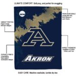 akron zips grunge texture blue blanket best selling