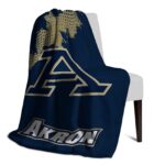 akron zips grunge texture blue blanket best selling