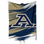 akron zips paint streaks blue white blanket best selling