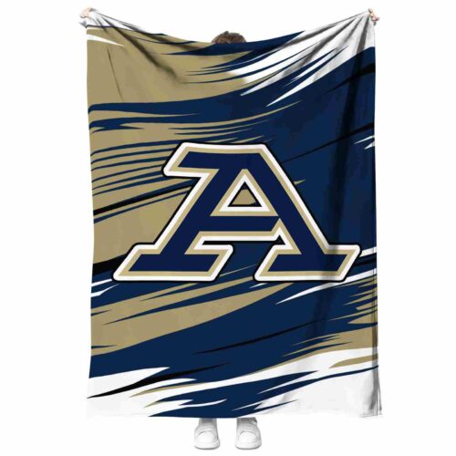 akron zips paint streaks blue white blanket best selling