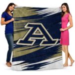 akron zips paint streaks blue white blanket best selling