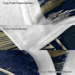 akron zips paint streaks blue white blanket best selling