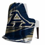 akron zips paint streaks blue white blanket best selling