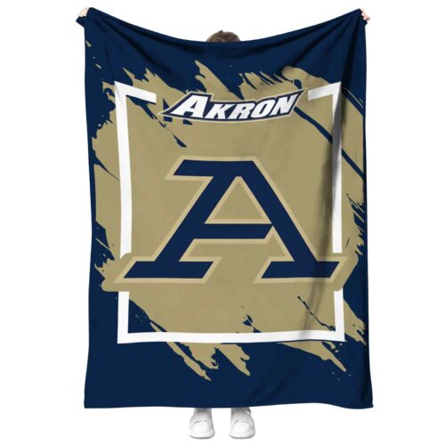 akron zips splatter effect blue blanket best selling